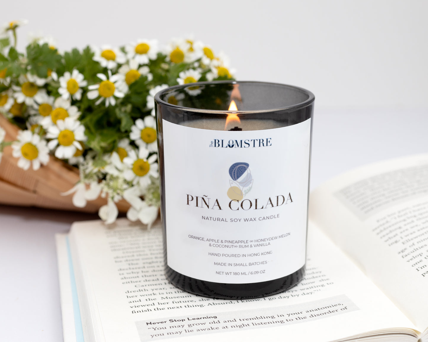 Soy Candle 180ml: PIÑA COLADA - N°5