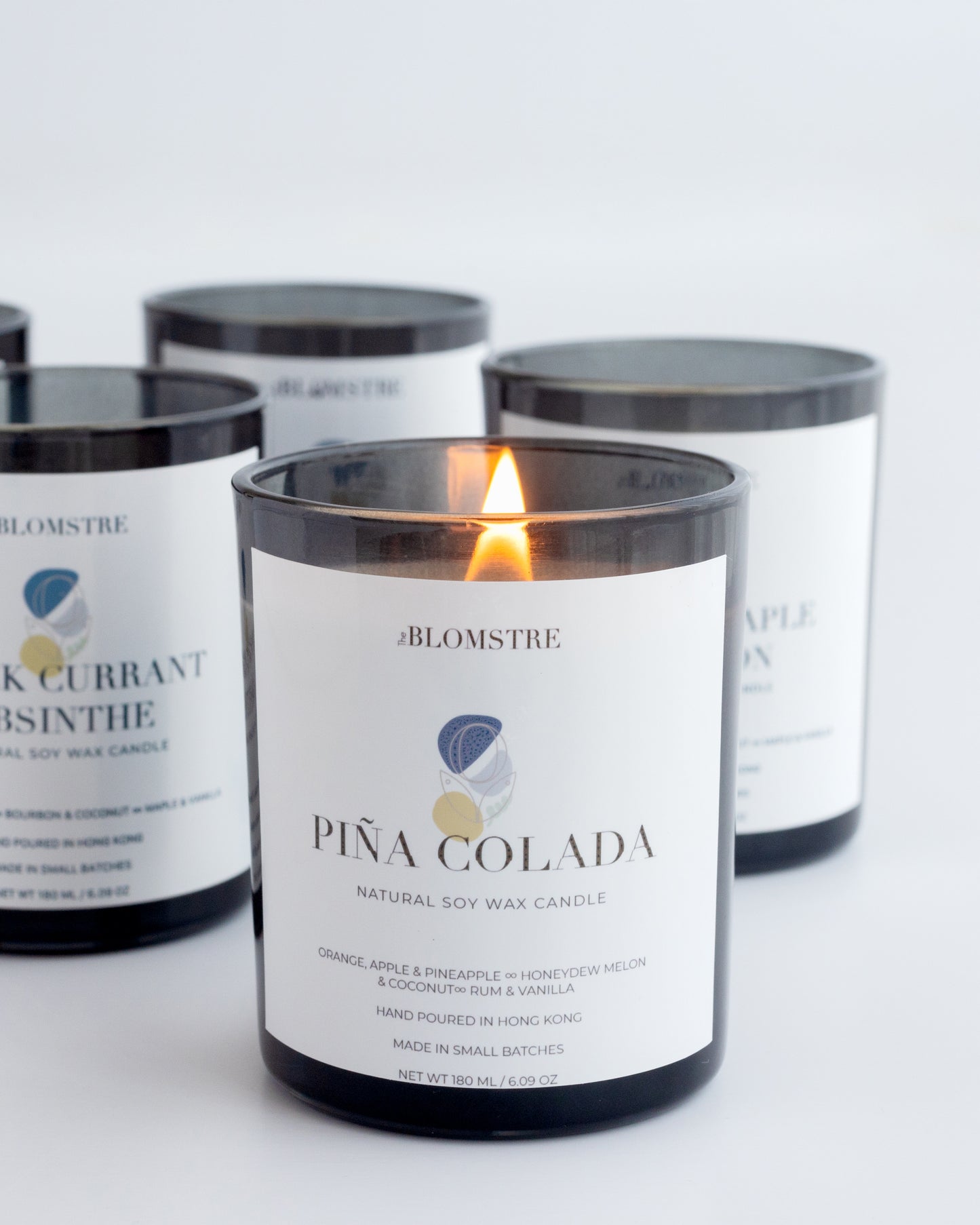 Soy Candle 180ml: PIÑA COLADA - N°5