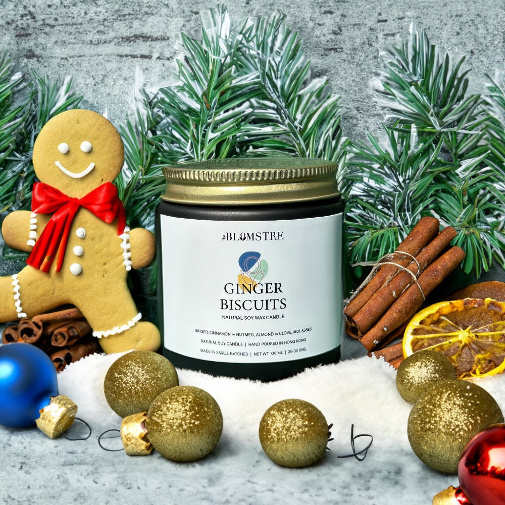 100ml Soy Candle: GINGER BISCUITS