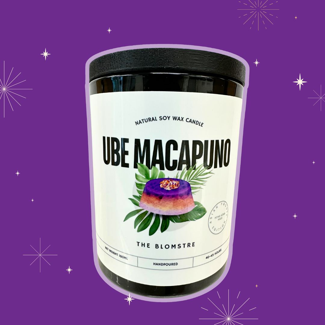 Soy Candle 180ml: Ube Macapuno