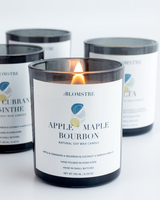 Soy Candle 180ml: APPLE + MAPLE BOURBON - N°7