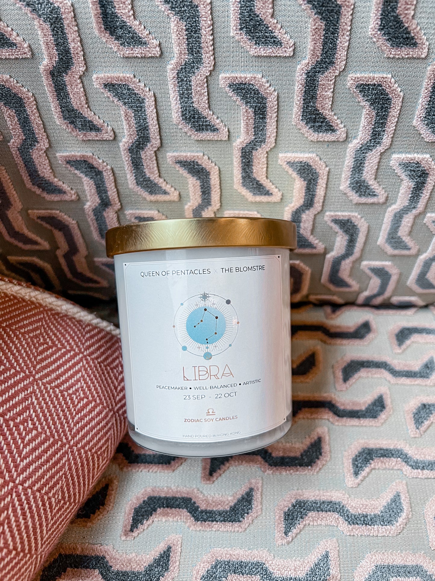 Zodiac Soy Candle: LIBRA ♎️ [Queen of Pentacles x The Blomstre]